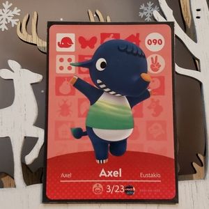 Genuine Animal Crossing amiibo card 090 Axel